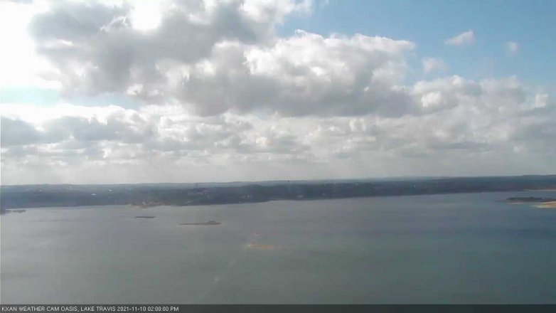 Lake Travis webcam, November 10, 2021 2:00 PM CT