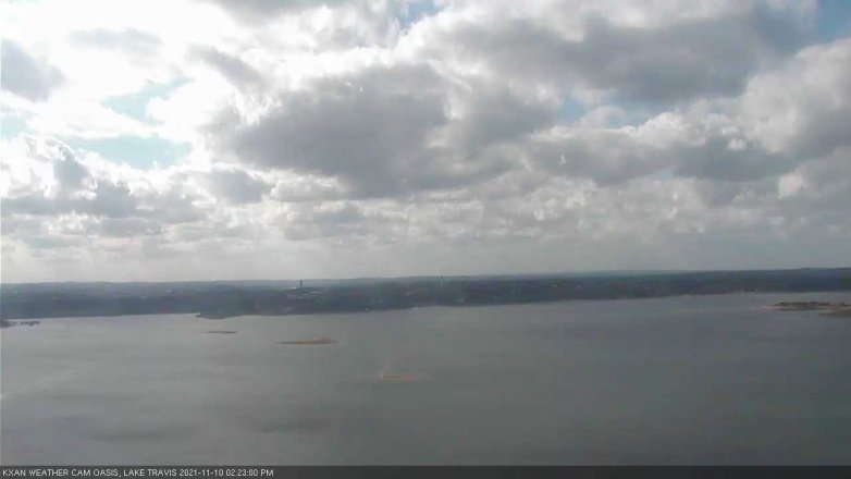 Lake Travis webcam, November 10, 2021 2:25 PM CT