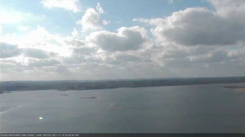 Lake Travis webcam, November 10, 2021 2:45 PM CT