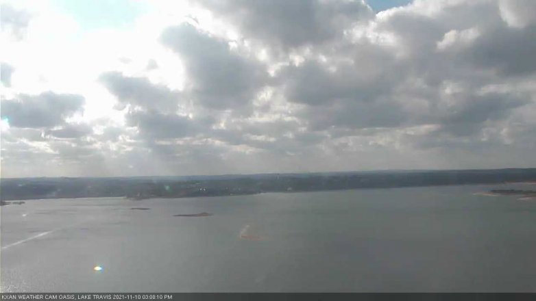 Lake Travis webcam, November 10, 2021 3:00 PM CT