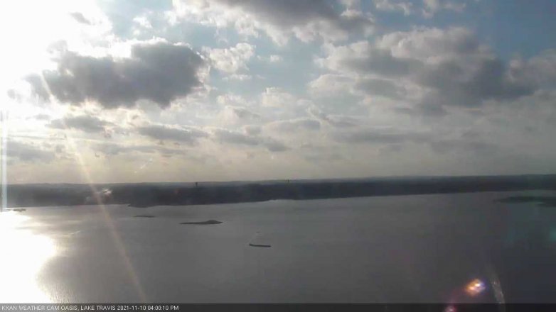 Lake Travis webcam, November 10, 2021 4:00 PM CT