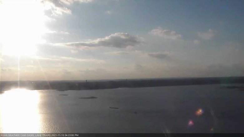 Lake Travis webcam, November 10, 2021 4:25 PM CT