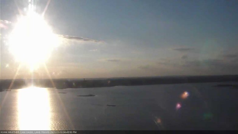 Lake Travis webcam, November 10, 2021 4:45 PM CT