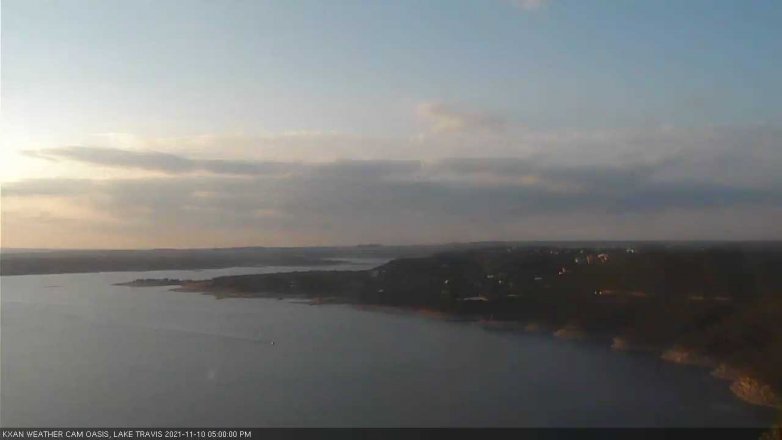 Lake Travis webcam, November 10, 2021 5:00 PM CT