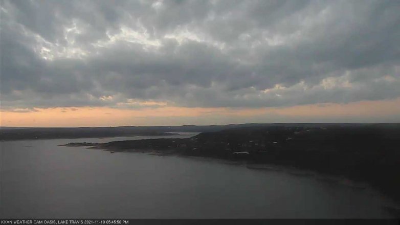Lake Travis webcam, November 10, 2021 5:45 PM CT