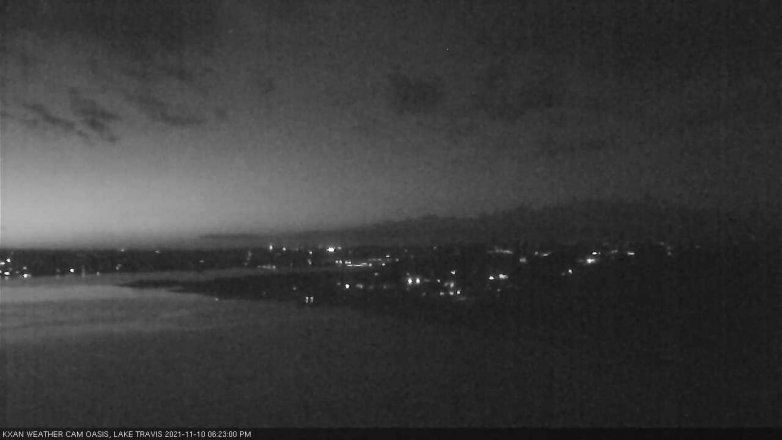 Lake Travis webcam, November 10, 2021 6:25 PM CT