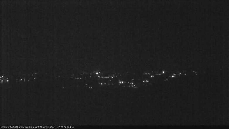 Lake Travis webcam, November 10, 2021 7:00 PM CT