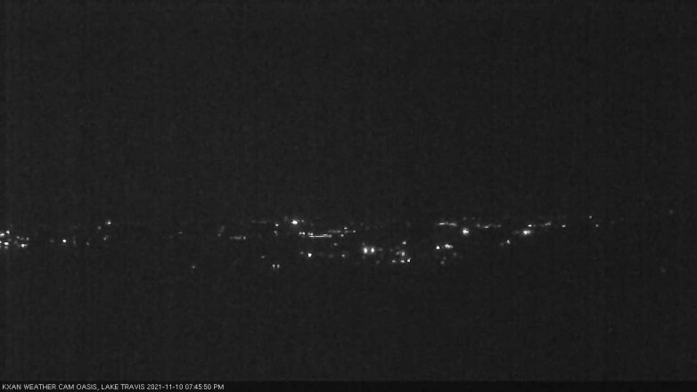 Lake Travis webcam, November 10, 2021 7:45 PM CT