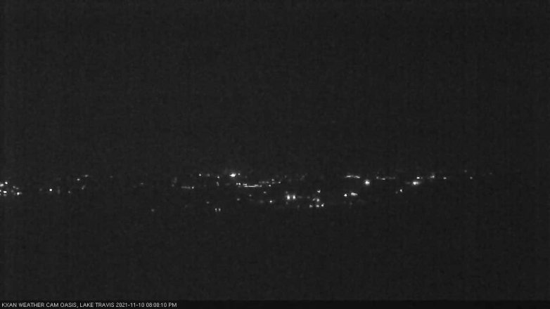 Lake Travis webcam, November 10, 2021 8:00 PM CT
