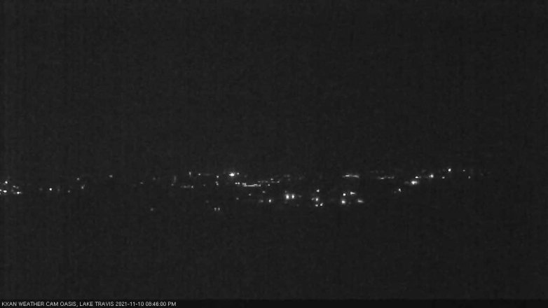 Lake Travis webcam, November 10, 2021 8:45 PM CT
