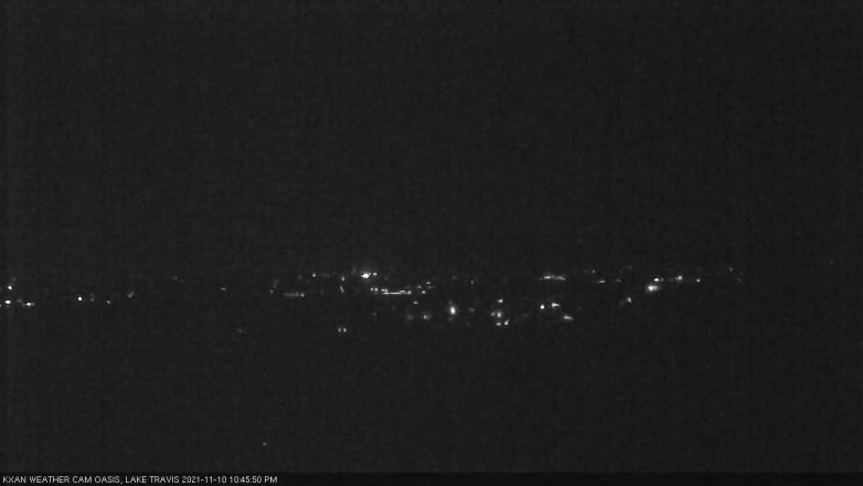 Lake Travis webcam, November 10, 2021 10:45 PM CT