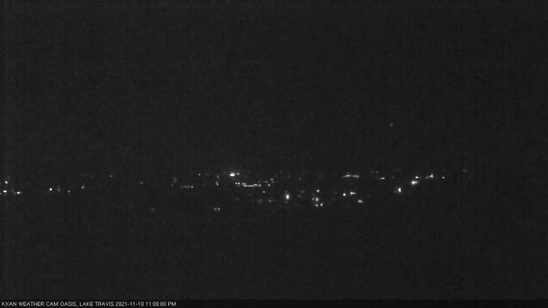 Lake Travis webcam, November 10, 2021 11:00 PM CT