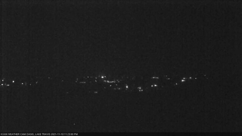 Lake Travis webcam, November 10, 2021 11:25 PM CT