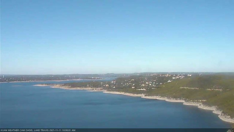 Lake Travis webcam, November 11, 2021 10:00 AM CT