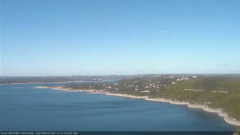 Lake Travis webcam, November 11, 2021 10:25 AM CT