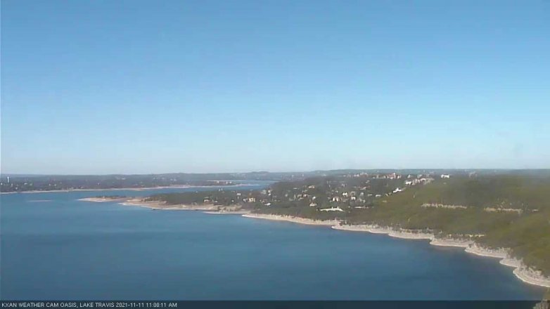 Lake Travis webcam, November 11, 2021 11:00 AM CT