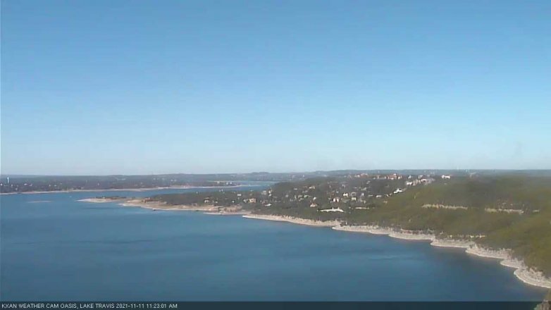 Lake Travis webcam, November 11, 2021 11:25 AM CT