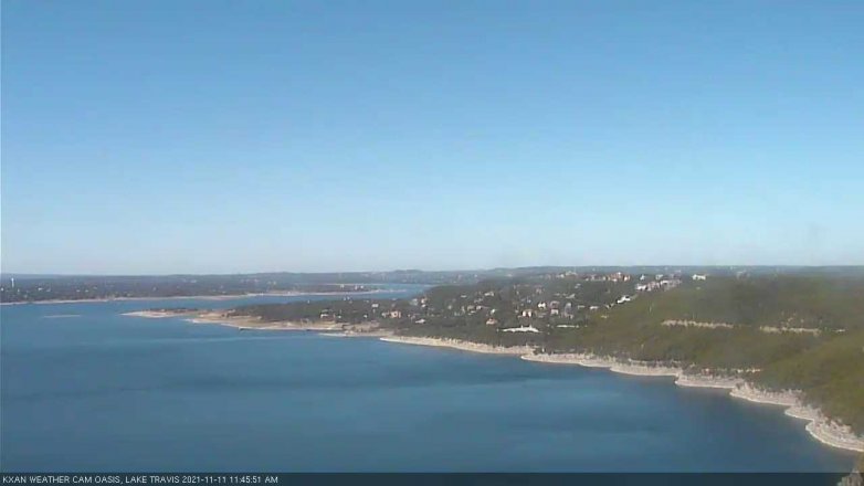 Lake Travis webcam, November 11, 2021 11:45 AM CT