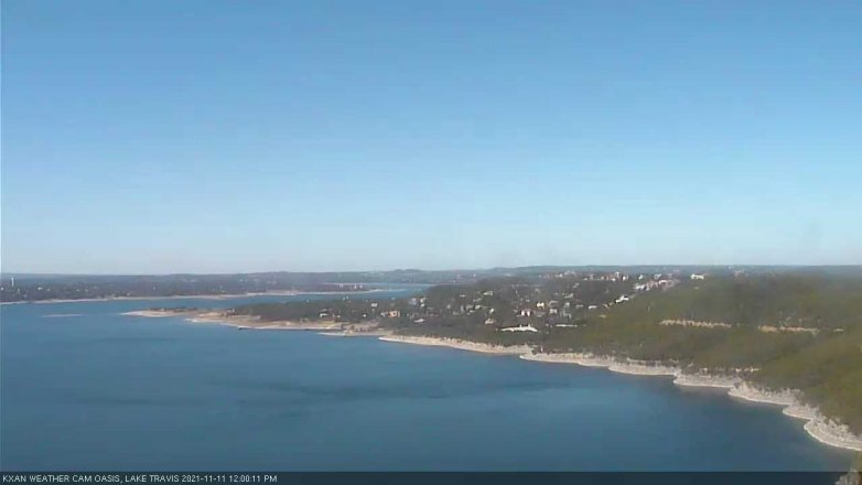 Lake Travis webcam, November 11, 2021 12:00 PM CT