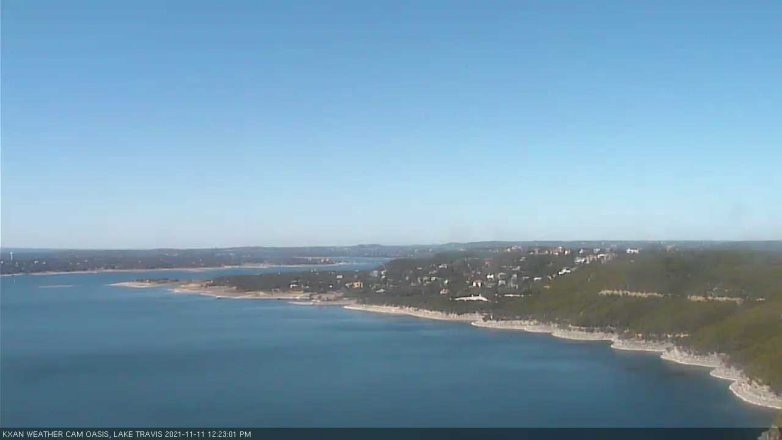 Lake Travis webcam, November 11, 2021 12:25 PM CT