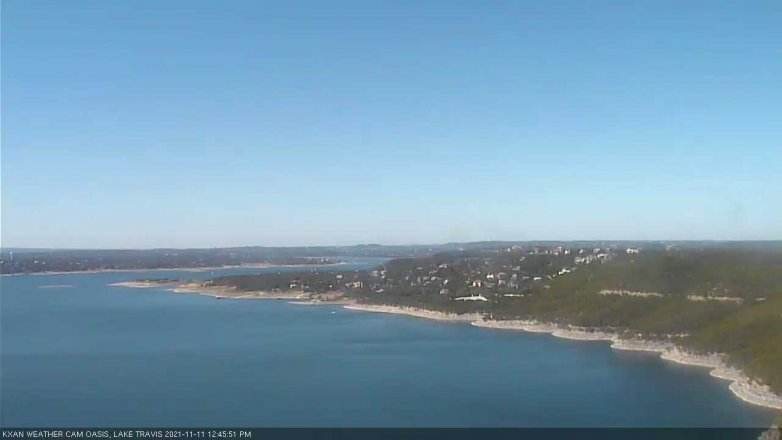 Lake Travis webcam, November 11, 2021 12:45 PM CT