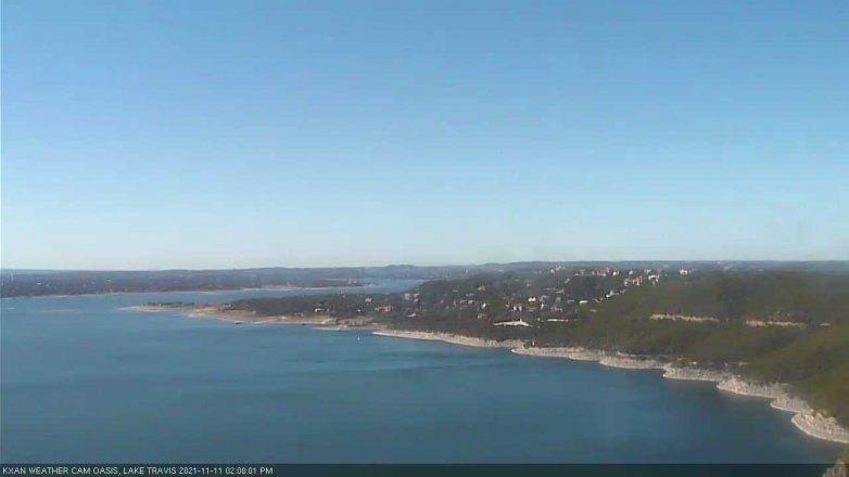 Lake Travis webcam, November 11, 2021 2:00 PM CT