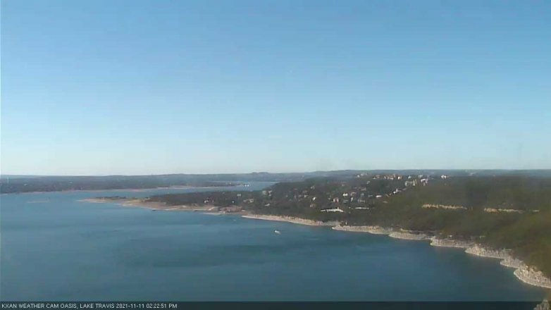 Lake Travis webcam, November 11, 2021 2:25 PM CT