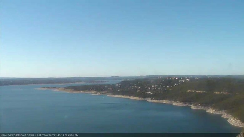 Lake Travis webcam, November 11, 2021 2:45 PM CT