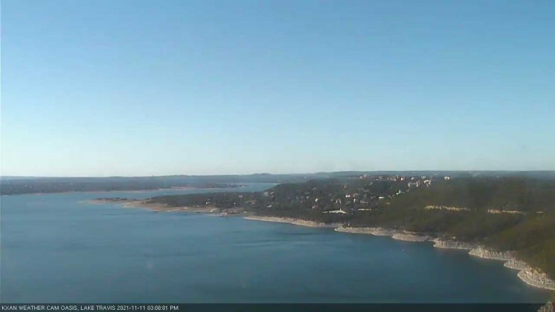 Lake Travis webcam, November 11, 2021 3:00 PM CT