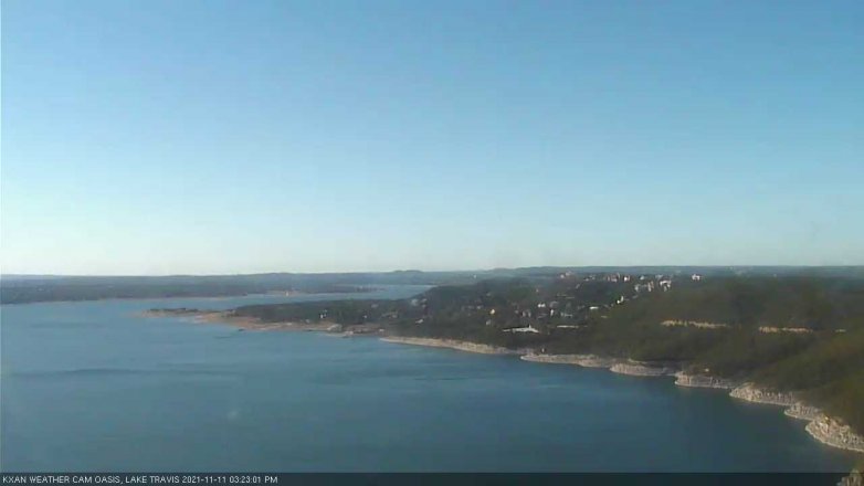 Lake Travis webcam, November 11, 2021 3:25 PM CT