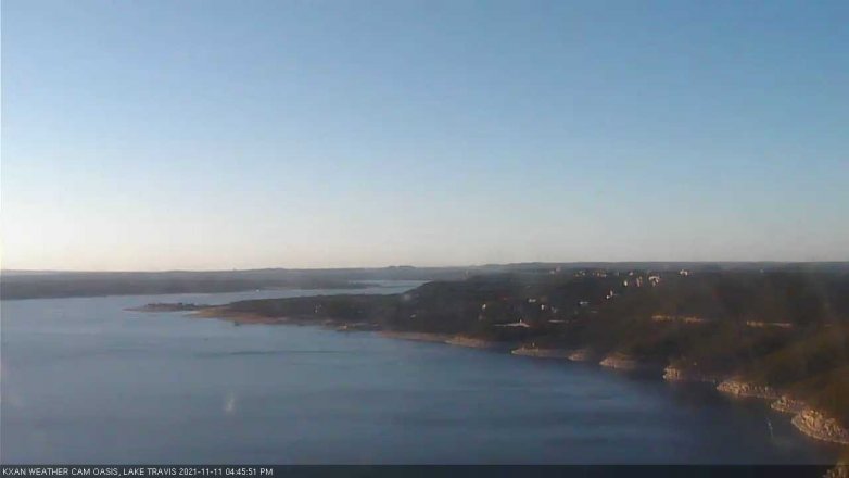 Lake Travis webcam, November 11, 2021 4:45 PM CT