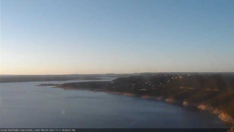 Lake Travis webcam, November 11, 2021 5:00 PM CT