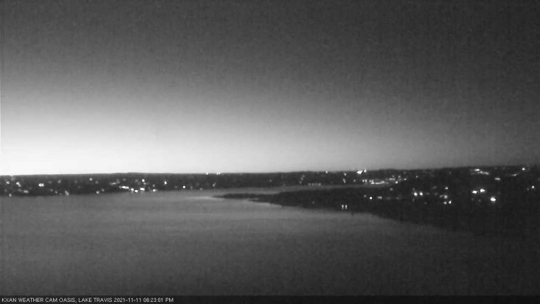 Lake Travis webcam, November 11, 2021 6:25 PM CT