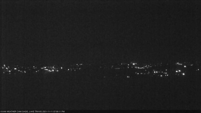 Lake Travis webcam, November 11, 2021 7:00 PM CT