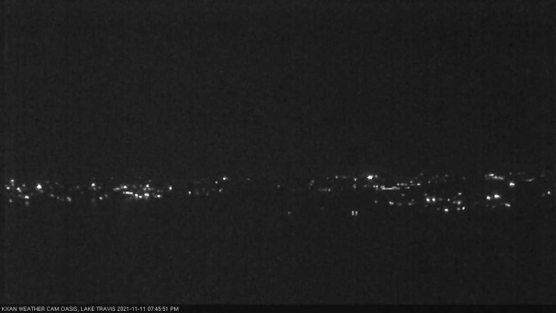 Lake Travis webcam, November 11, 2021 7:45 PM CT