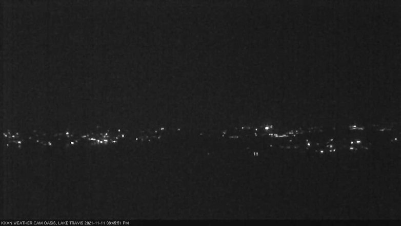Lake Travis webcam, November 11, 2021 8:45 PM CT