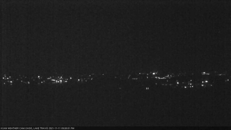 Lake Travis webcam, November 11, 2021 9:00 PM CT