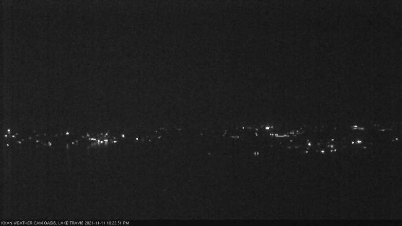 Lake Travis webcam, November 11, 2021 10:25 PM CT