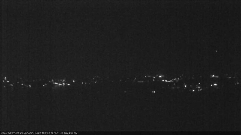 Lake Travis webcam, November 11, 2021 10:45 PM CT