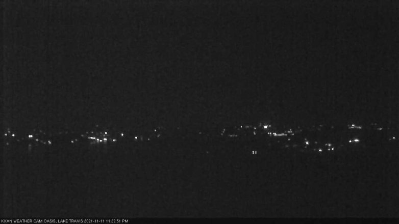 Lake Travis webcam, November 11, 2021 11:25 PM CT