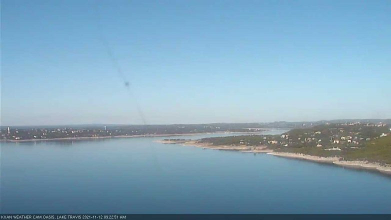 Lake Travis webcam, November 12, 2021 9:25 AM CT