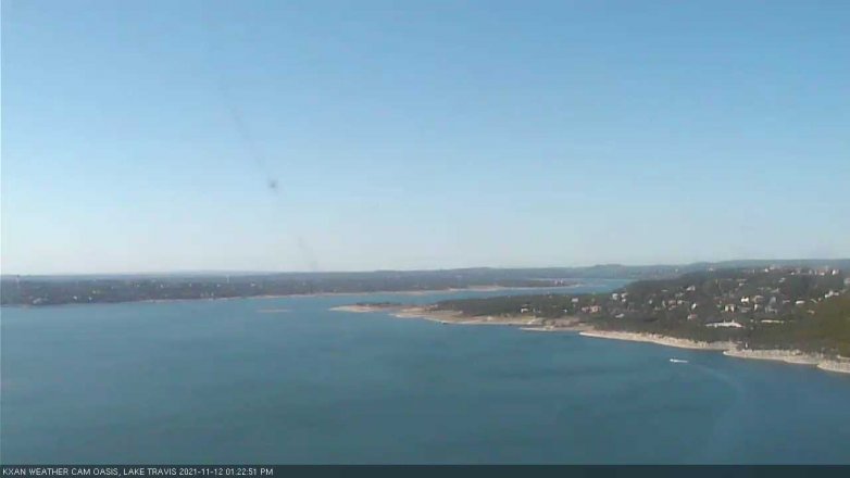 Lake Travis webcam, November 12, 2021 1:25 PM CT