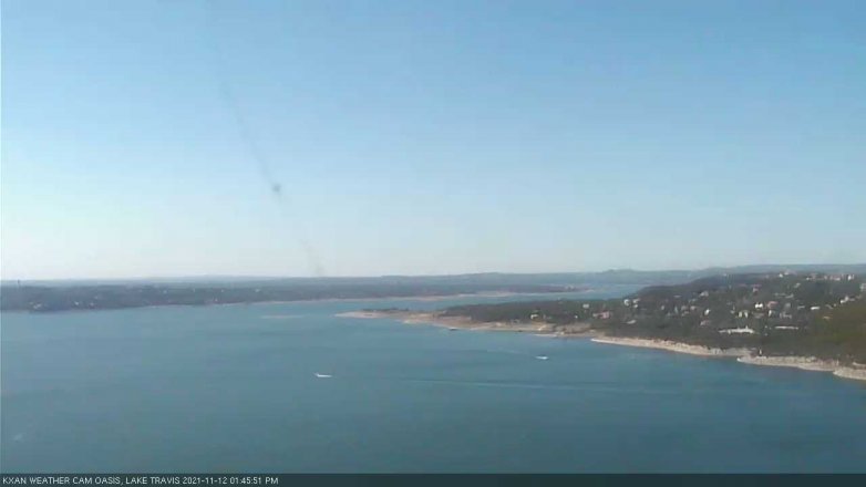 Lake Travis webcam, November 12, 2021 1:45 PM CT