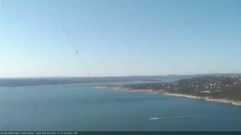 Lake Travis webcam, November 12, 2021 2:00 PM CT