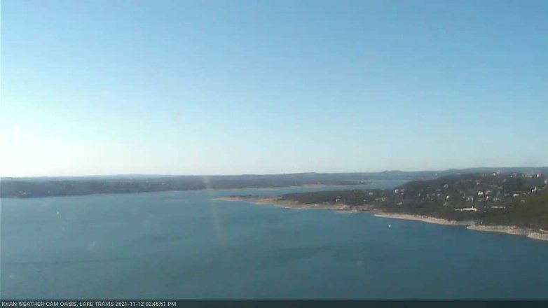 Lake Travis webcam, November 12, 2021 2:45 PM CT