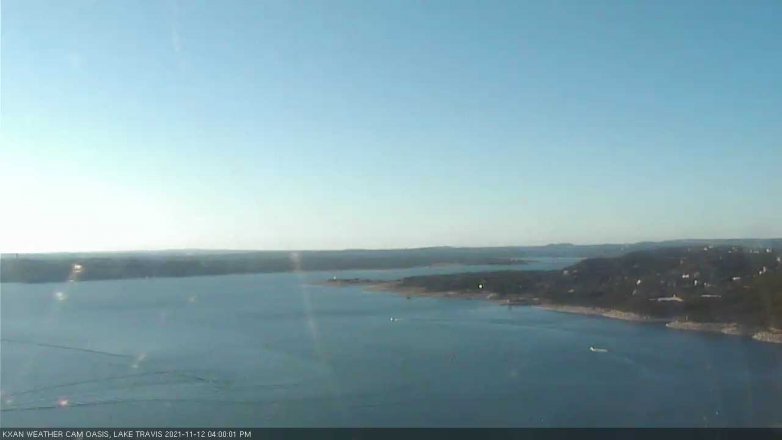 Lake Travis webcam, November 12, 2021 4:00 PM CT