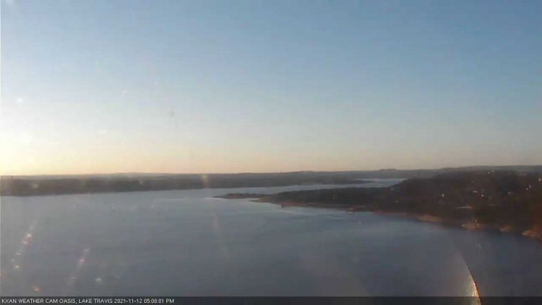 Lake Travis webcam, November 12, 2021 5:00 PM CT