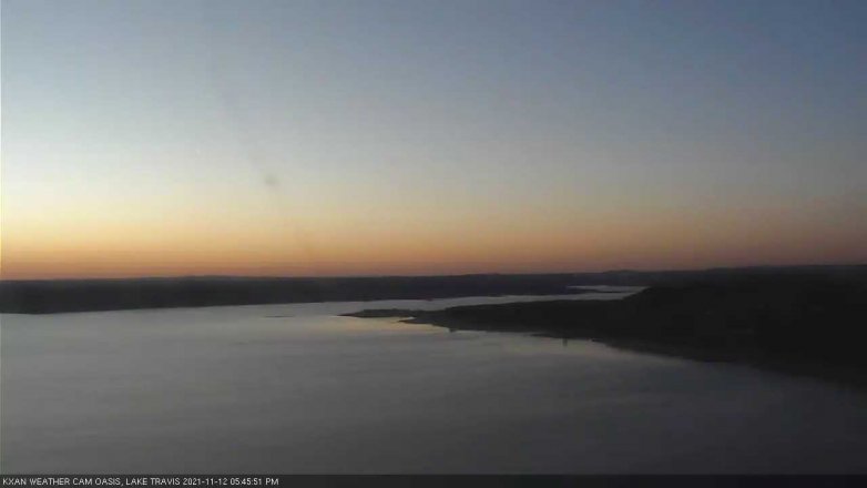 Lake Travis webcam, November 12, 2021 5:45 PM CT