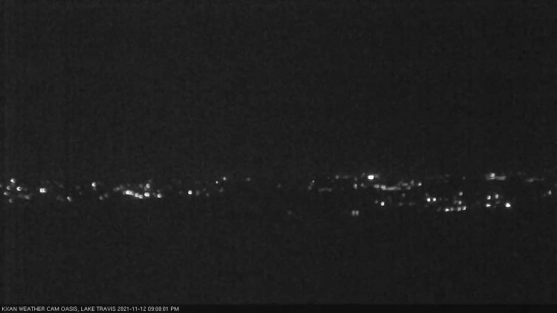 Lake Travis webcam, November 12, 2021 9:00 PM CT