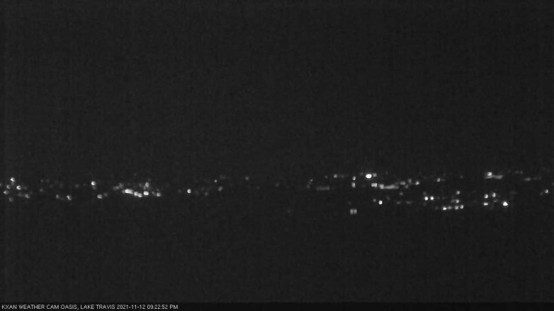 Lake Travis webcam, November 12, 2021 9:25 PM CT
